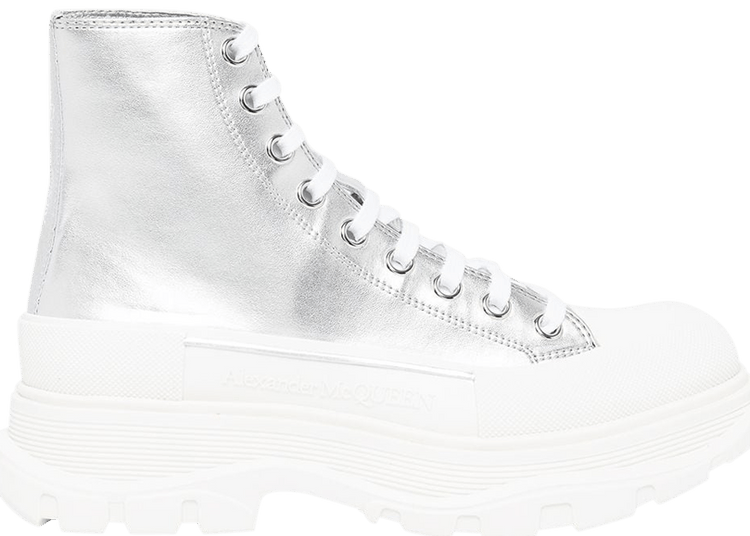 Alexander McQueen Tread Slick High Silver