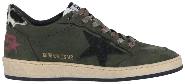 Golden Goose Wmns Ball Star 'Cow Print - Green'