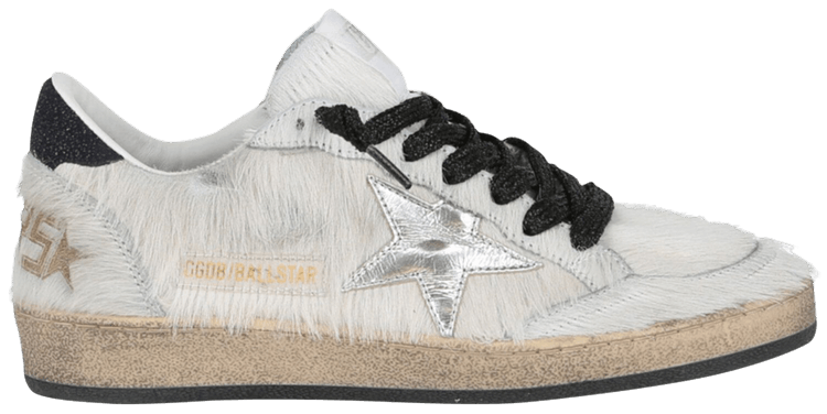 Golden Goose Wmns Ball Star White Fur
