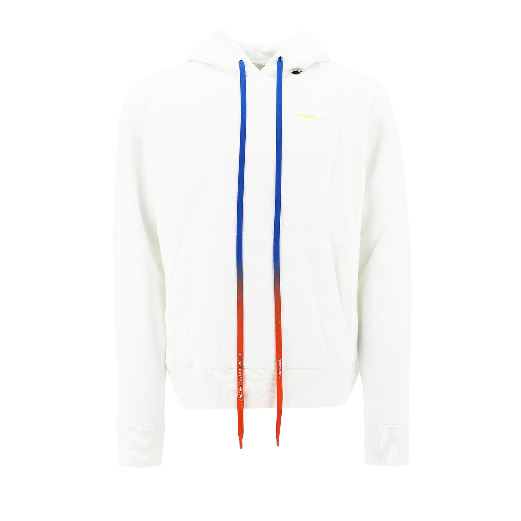 Pre-owned Off-white Arcylic Arrows Oversize Hoodie 'white'