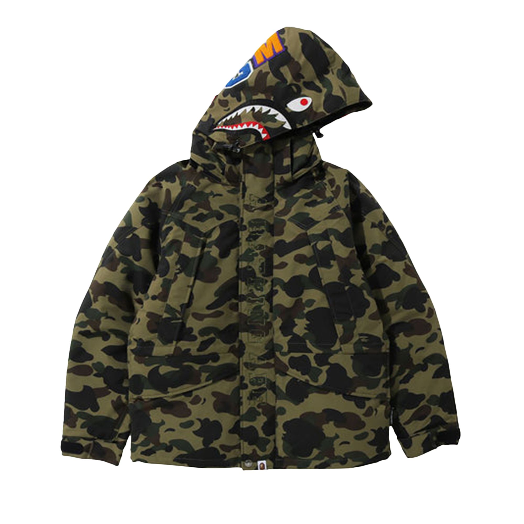BAPE 1st Camo Down Jacket 'Green' | Men's Size M