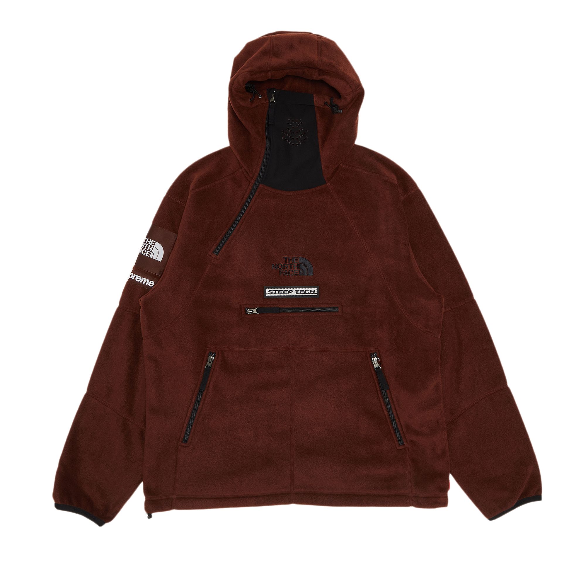 Supreme x The North Face Steep Tech Fleece Pullover 'Brown' | Men's Size S
