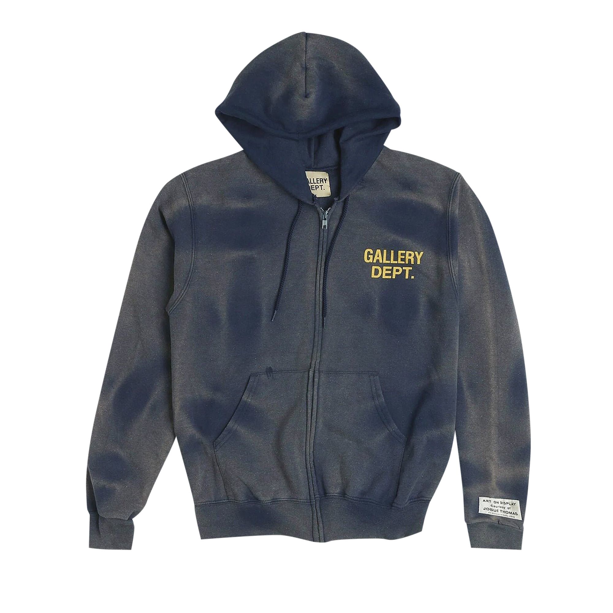 Gallery Dept. Gallery Dept Zip Up Hoodie 'Navy' | Blue | Men's Size XL
