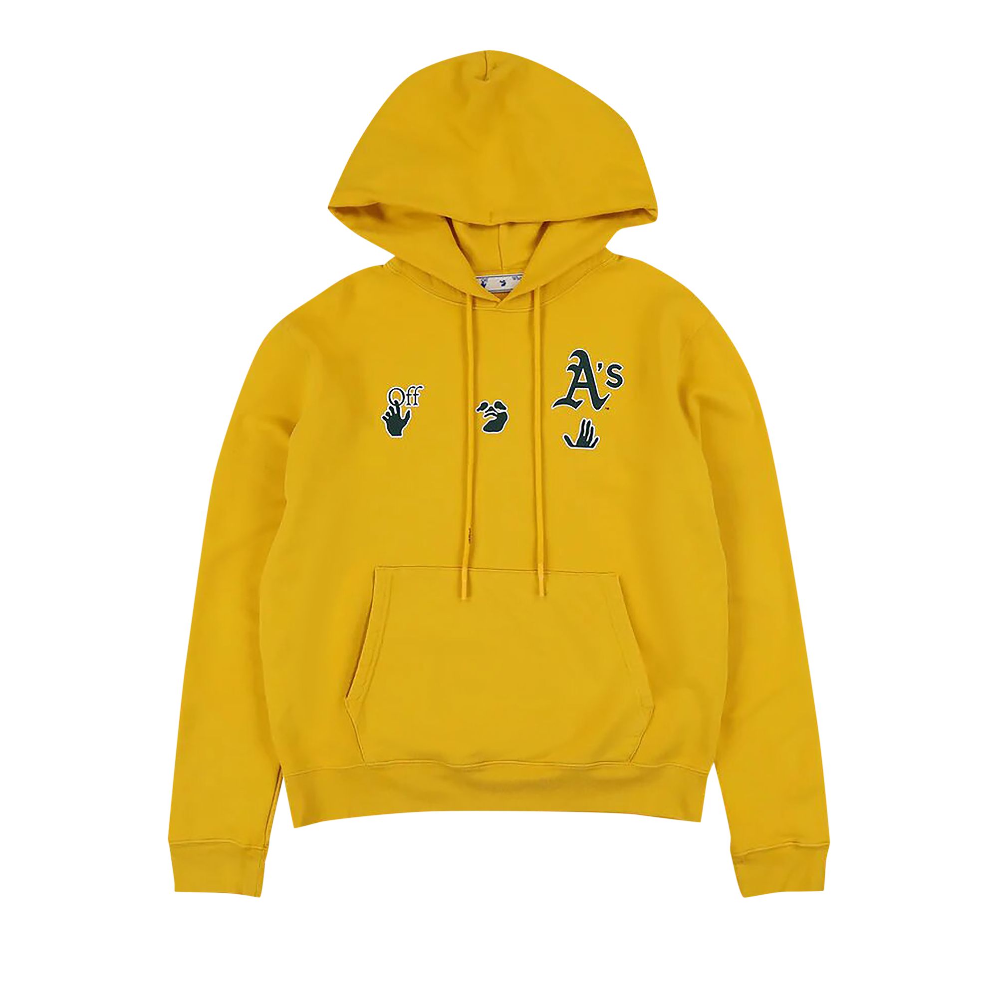 Off-White MLB Oakland Athletics Hoodie 'Yellow/Blue' | Men's Size L