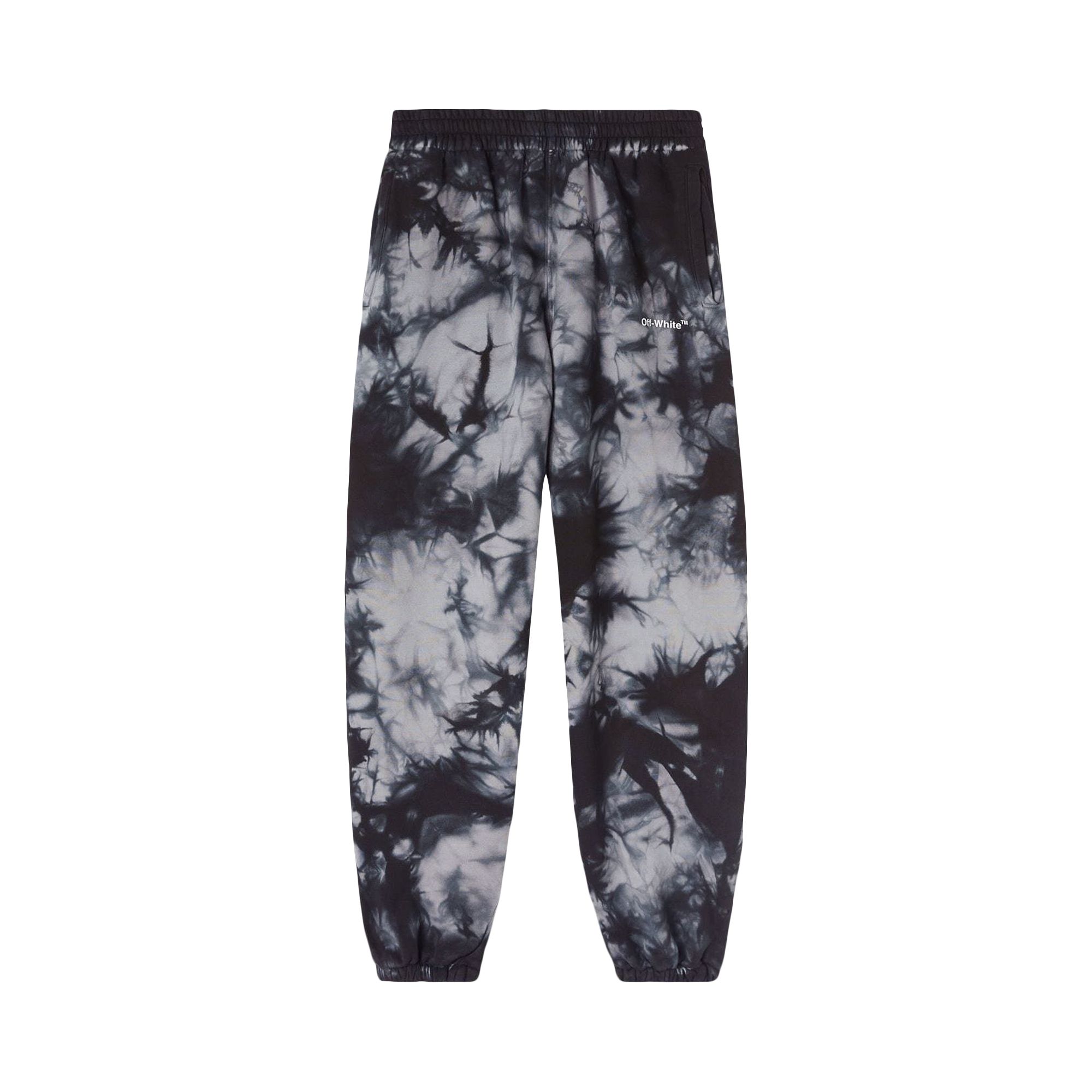 Off-White Diag Tie Dye Slim Sweatpant 'Warm Grey/White' | Men's Size L