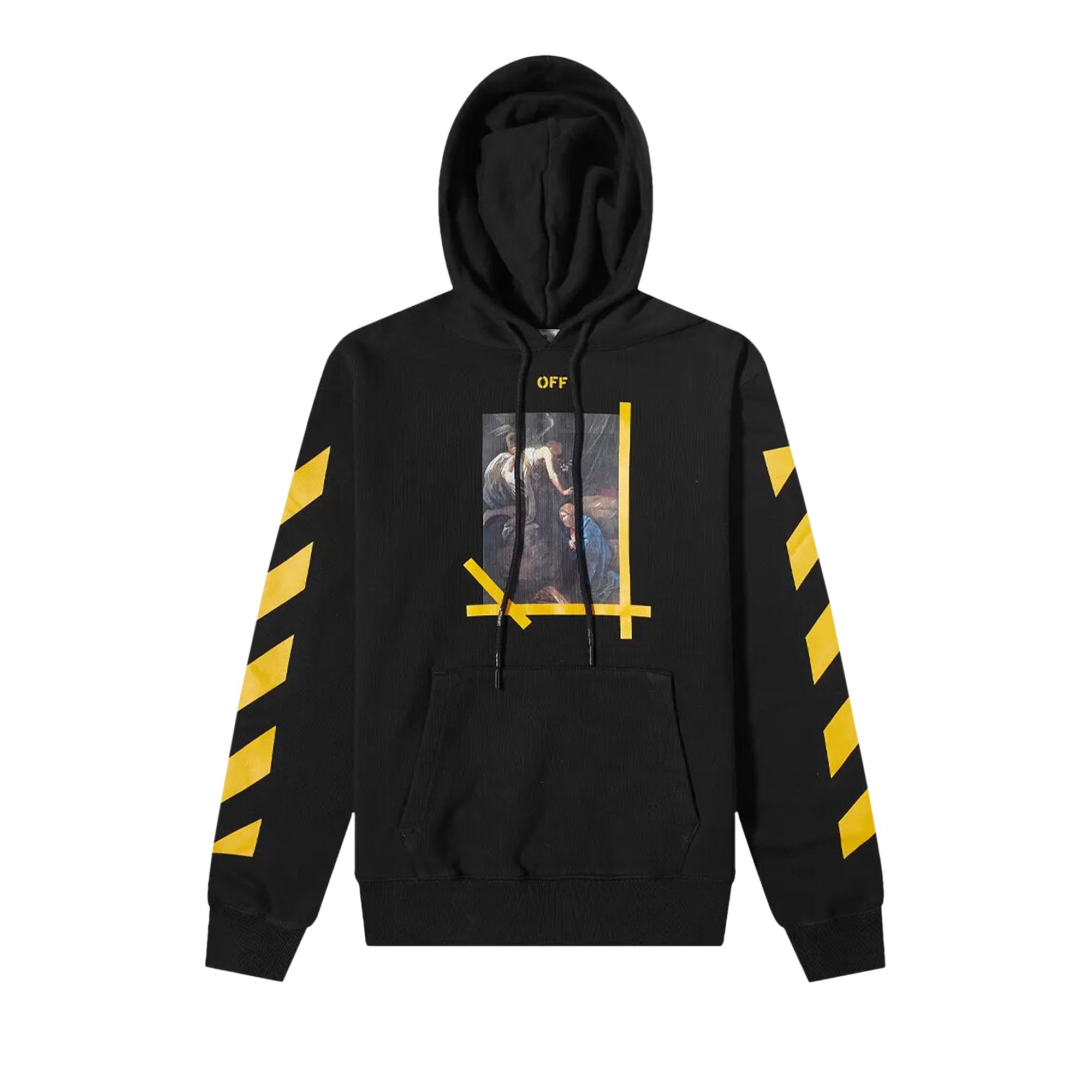 Off-White Diag Arrow Slim Hoodie 'Black/White' | Men's Size M