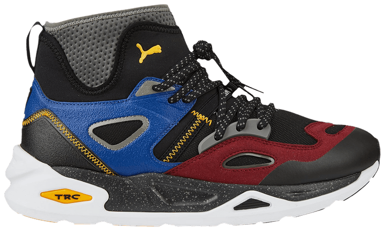 Puma TRC Blaze Mid Black Burgundy Blue