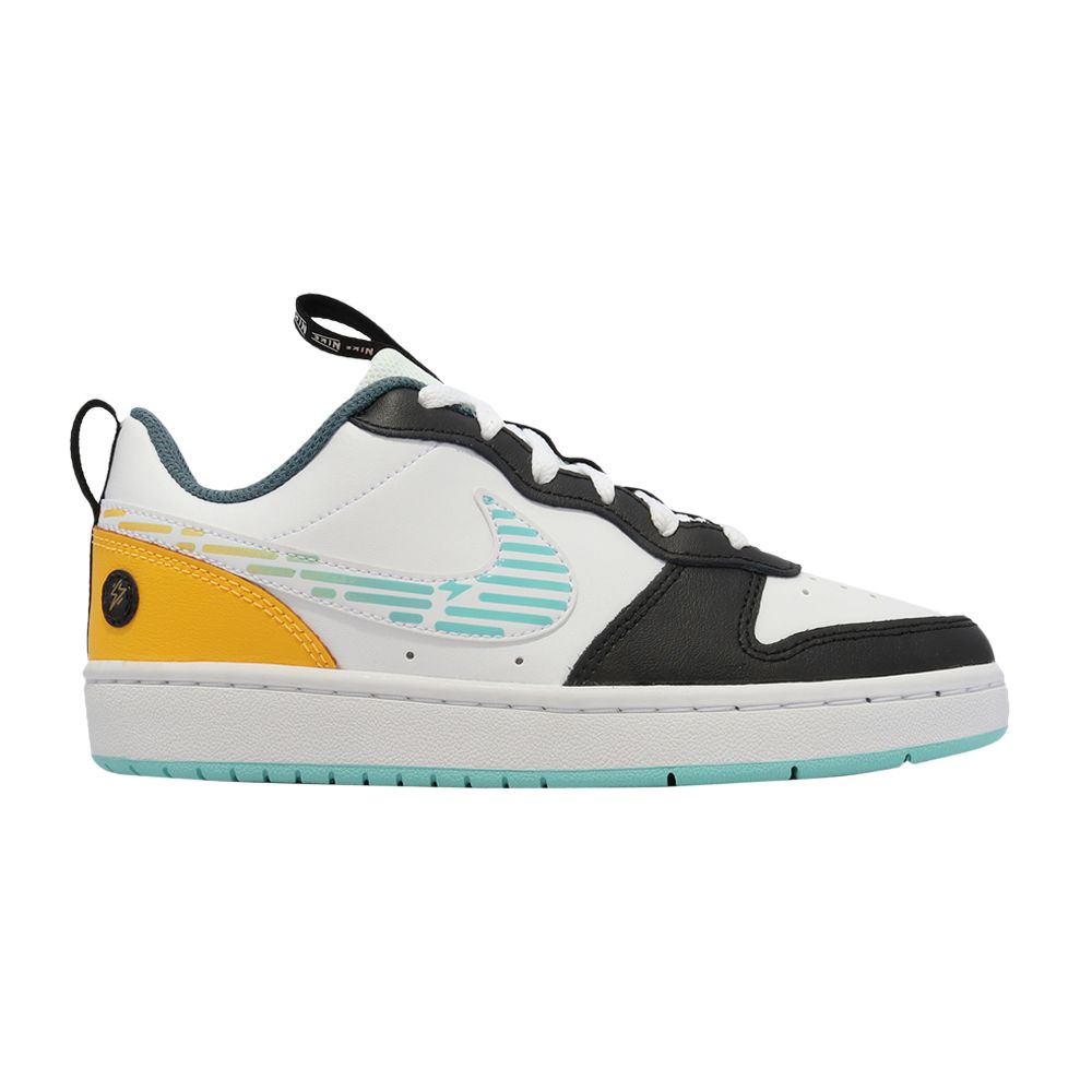 Pre-owned Nike Court Borough Low 2 Se Gs 'laser Orange Barely Green' | White | Kid's Size 3.5