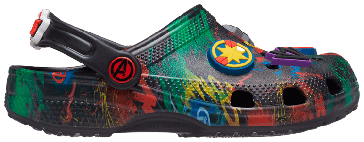 Crocs Marvel x Classic Clog Kids All Over Avengers Graphics