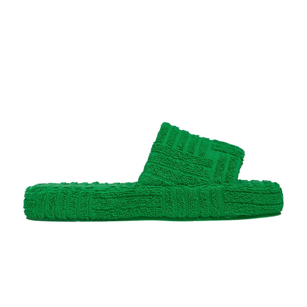 Pre-owned Bottega Veneta Wmns Resort Sponge Slide 'grass' | Green | Women's Size 37