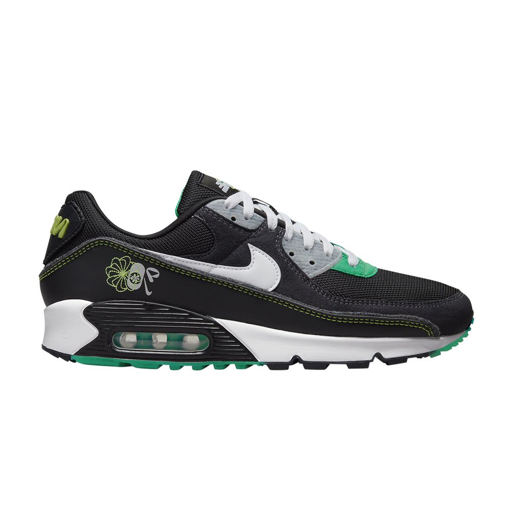 NIKE AIR MAX 90 SE 'SWOOSH FIBER - BLACK'