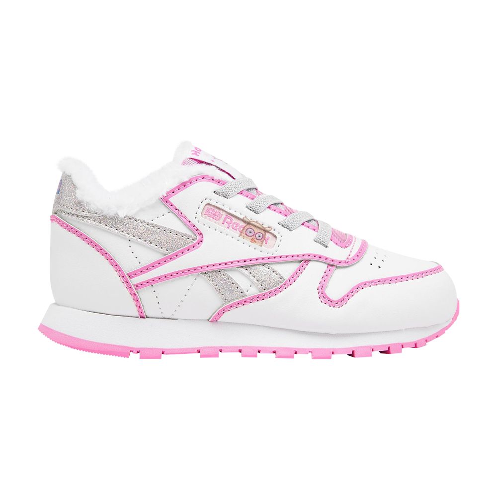 Pre-owned Reebok Peppa Pig X Classic Leather Step 'n' Flash Toddler 'suzy Sheep' | White | Infant Size 4