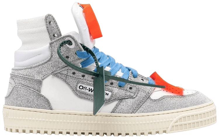 ★Off-White★ Off Court 30 High Top Sneakers Grey White OWIA Buy Off-White Wmns Off-Court 3.0 High 'White Silver Glitter