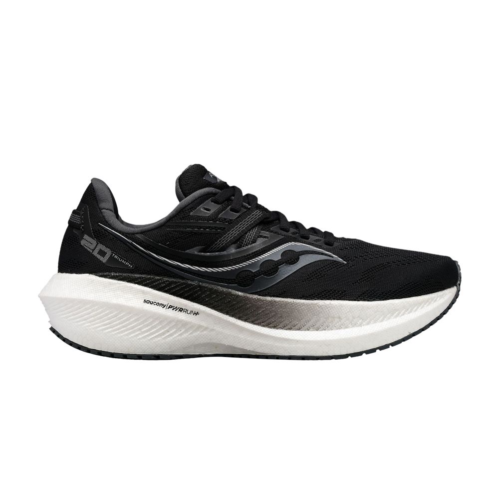 Pre-owned Saucony Wmns Triumph 20 Wide 'black White'