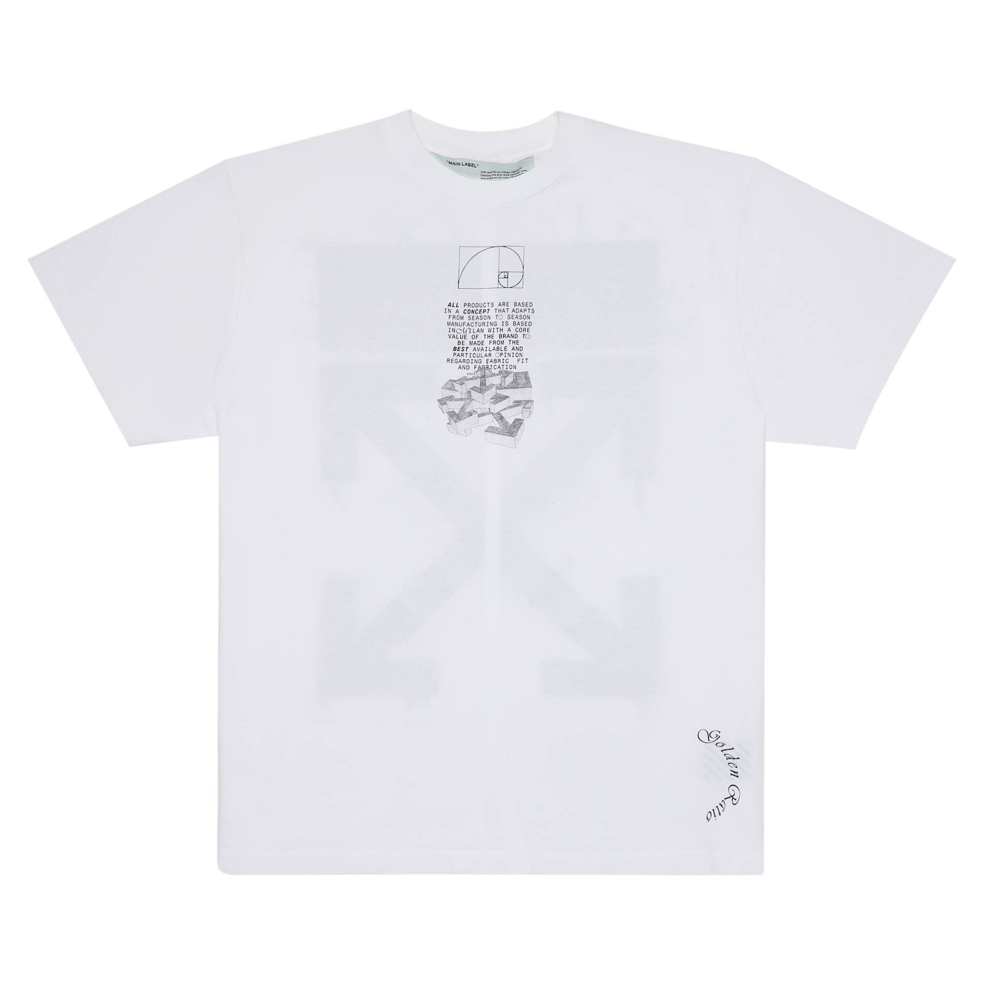Pre-owned Off-white Dripping Arrows Short Sleeve Over T-shirt 'white'