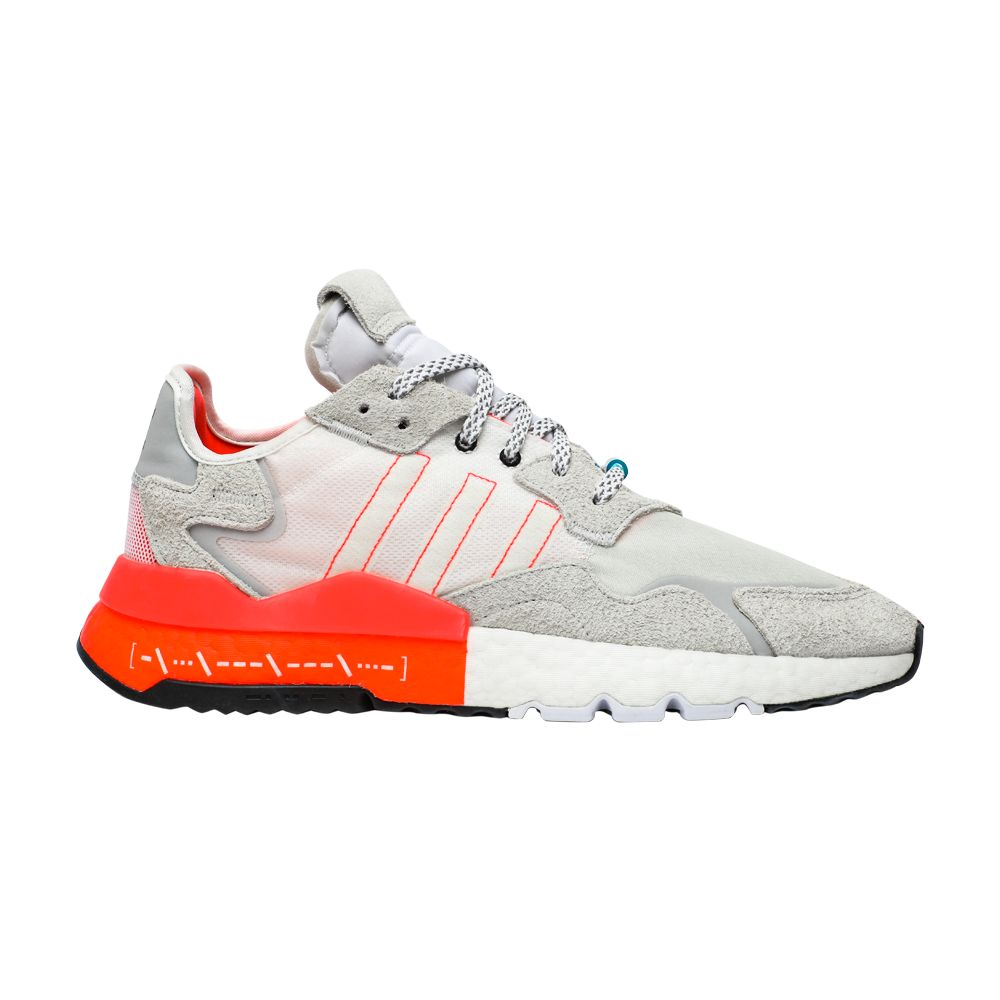 adidas Nite Jogger 'Morse Code' | White | Men's Size 10.5