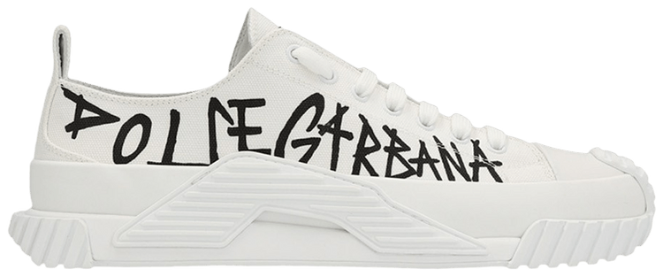 Dolce  Gabbana Portofino Low Logo Print   White