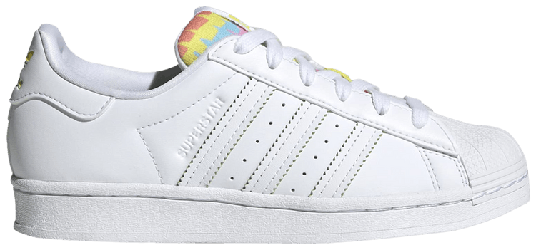 Adidas Superstar Big Kid White Color Pop