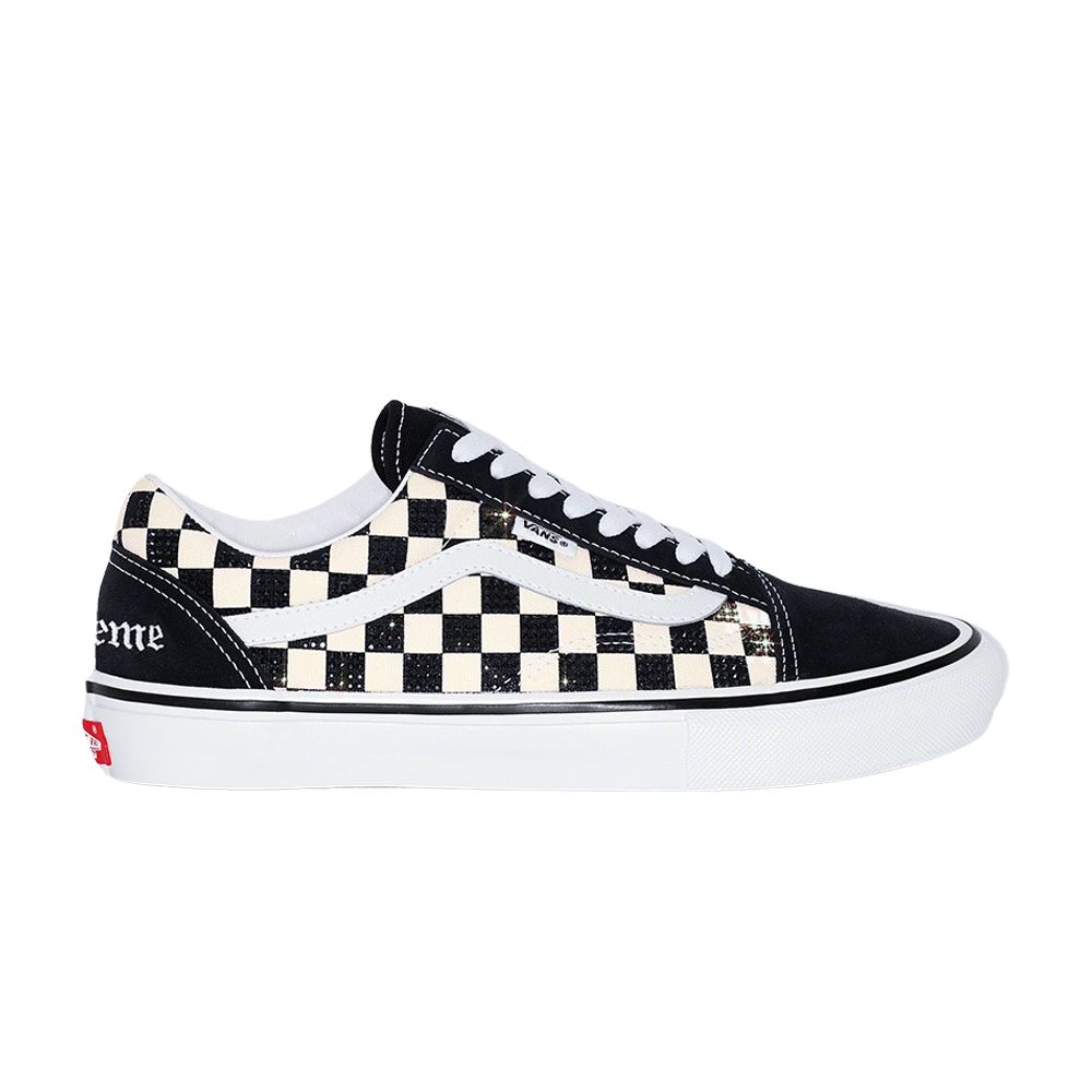 Vans Supreme x Swarovski x Skate Old Skool 'Black' | Men's Size 8.5
