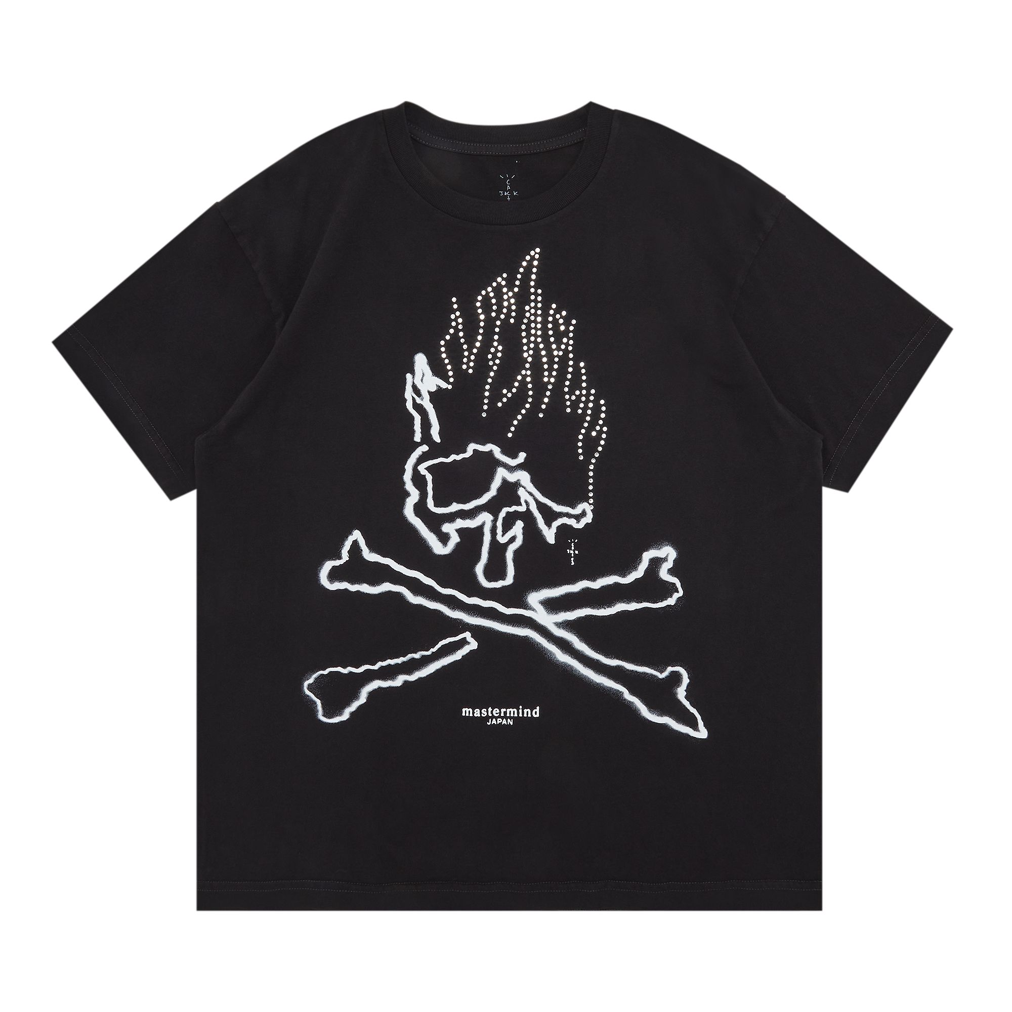 Pre-owned Cactus Jack By Travis Scott For Mastermind Skull Tee 'black'