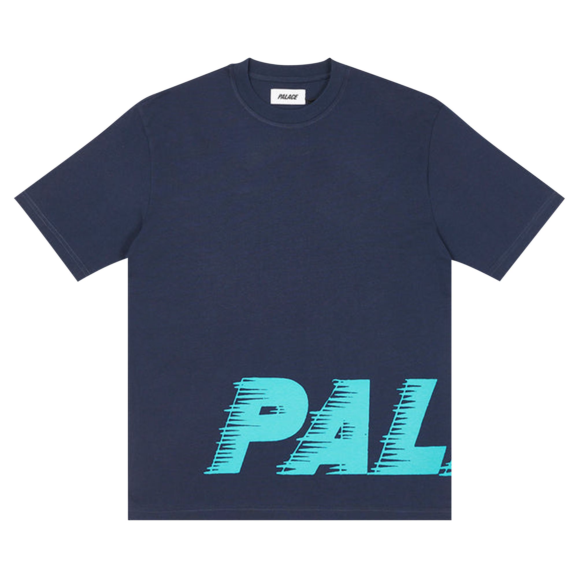 Pre-owned Palace Fast Wrap T-shirt 'navy' In Blue