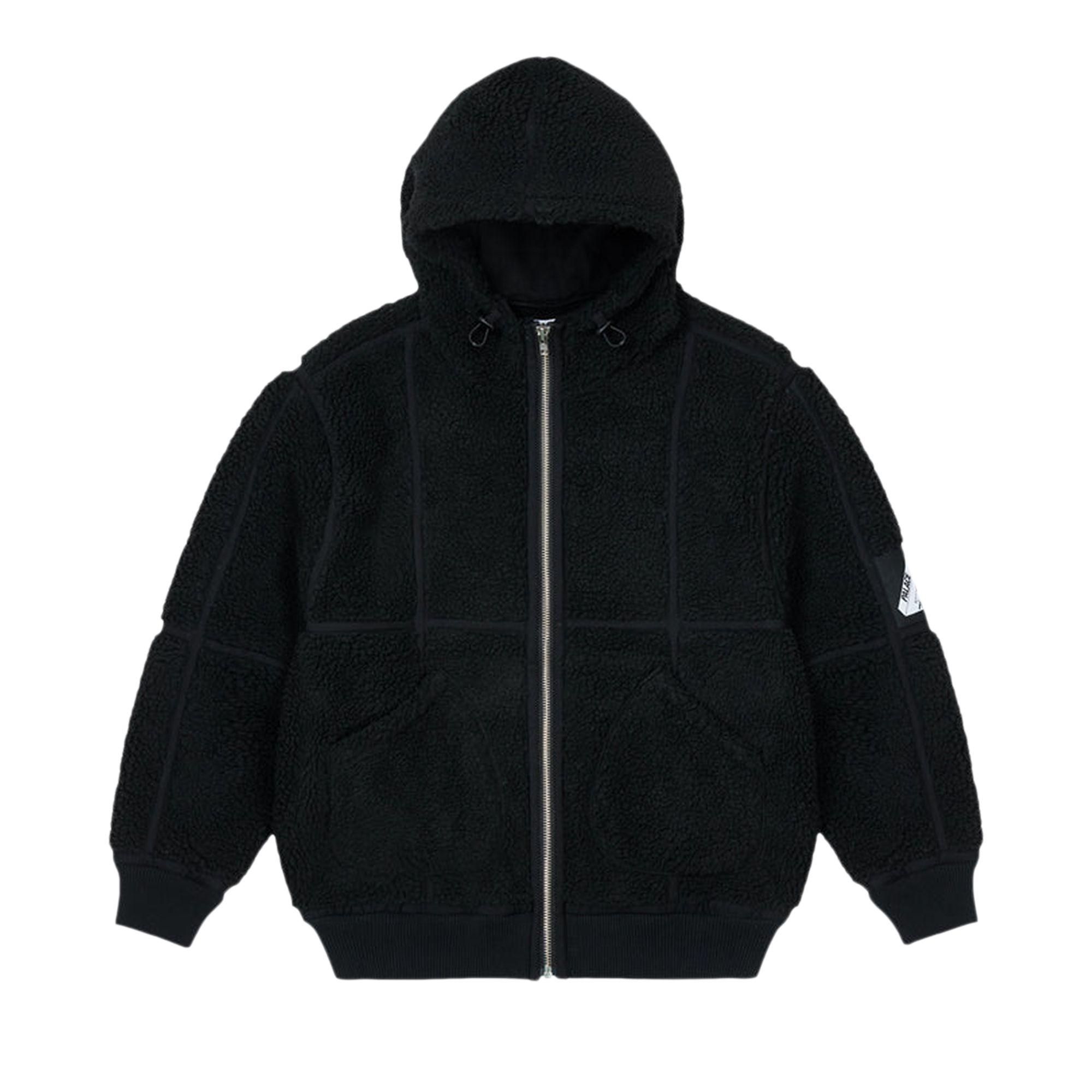 PALACE PALACE SHERPA HOODED JACKET 'BLACK'
