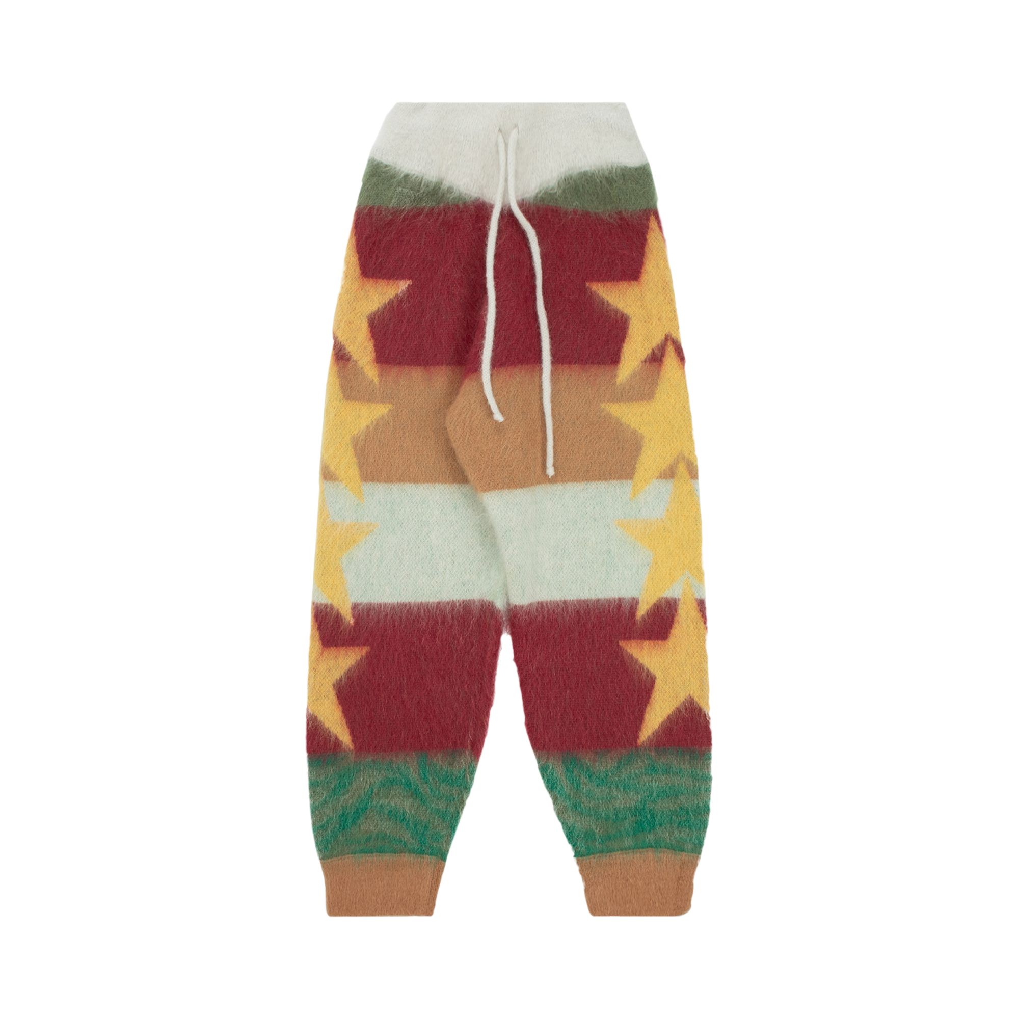 Palm Angels Stars Knitted Joggers 'Beige/Yellow' | Tan | Women's Size M