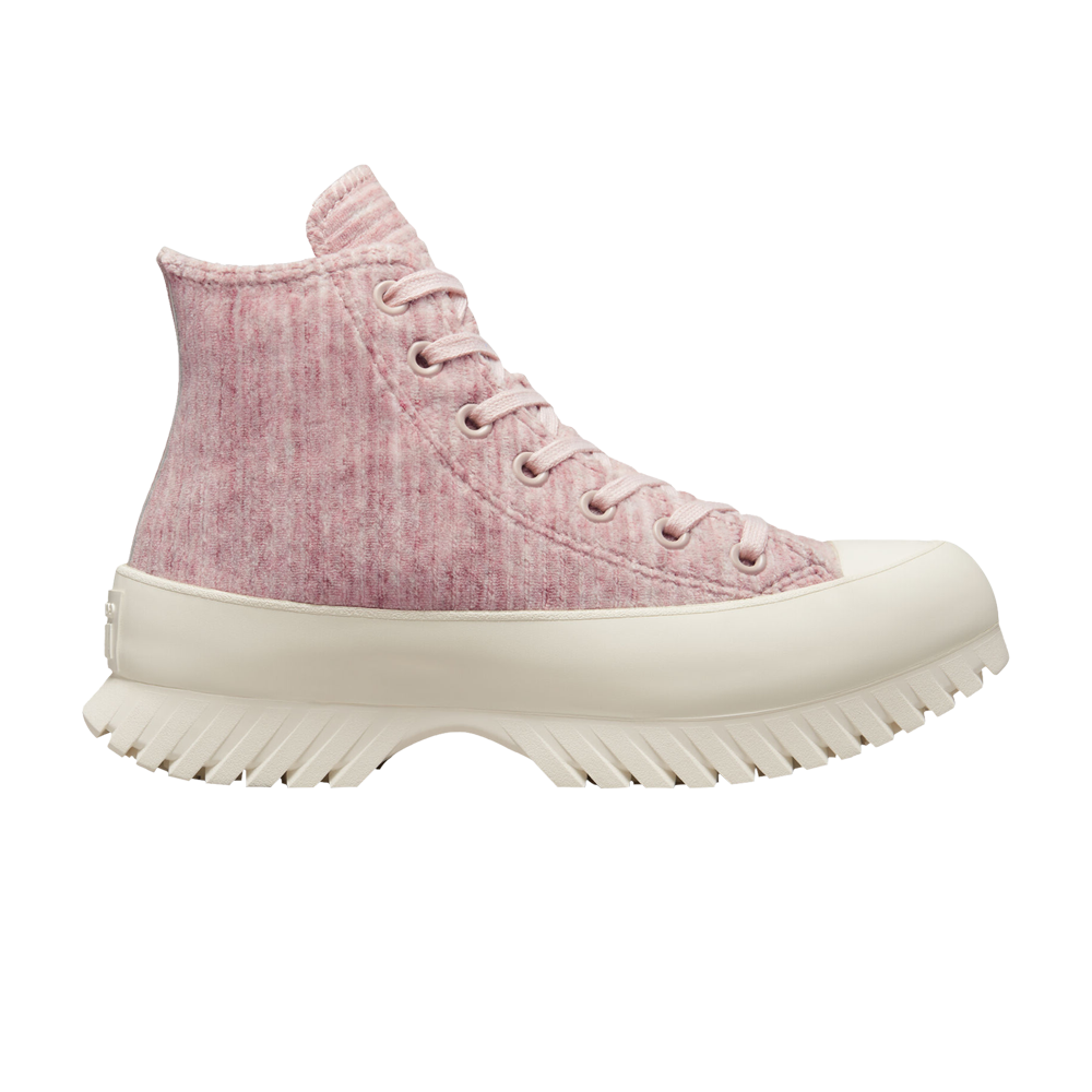 Pre-owned Converse Chuck Taylor All Star Lugged 2.0 High 'striped Knit - Stone Mauve' In Pink