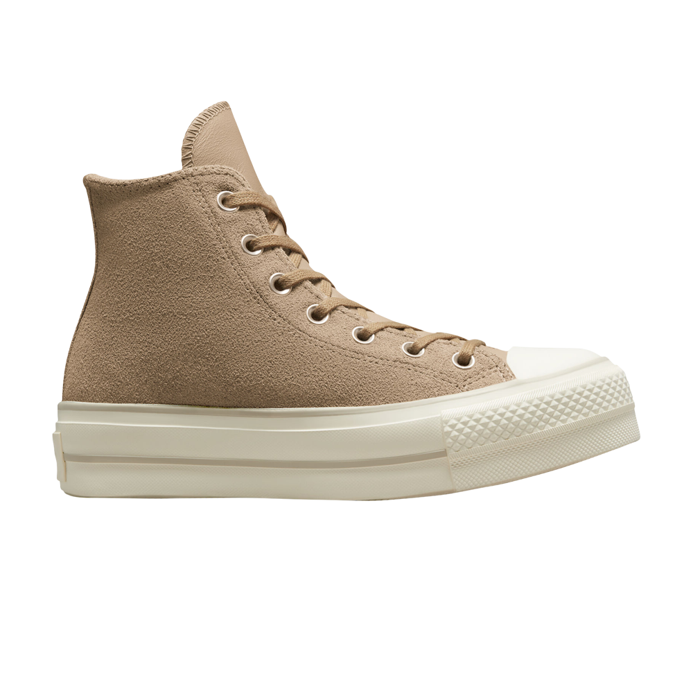 Pre-owned Converse Wmns Chuck Taylor All Star Lift Platform High 'nomad Khaki' In Tan
