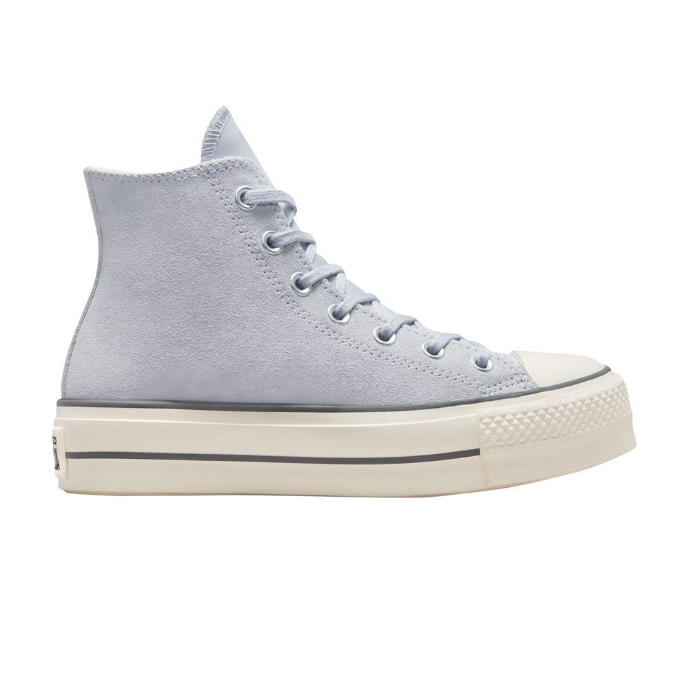 Pre-owned Converse Wmns Chuck Taylor All Star Lift Platform High 'gravel' In Blue