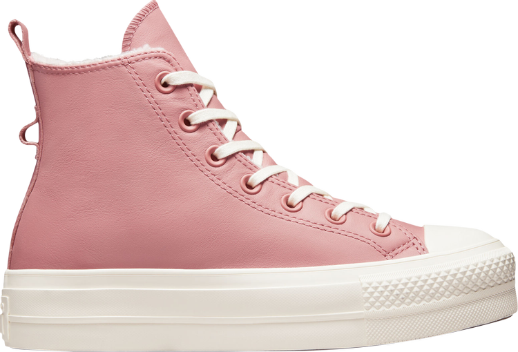 Converse Chuck Taylor All Star High Top Pink Clay Platform Sneakers Women