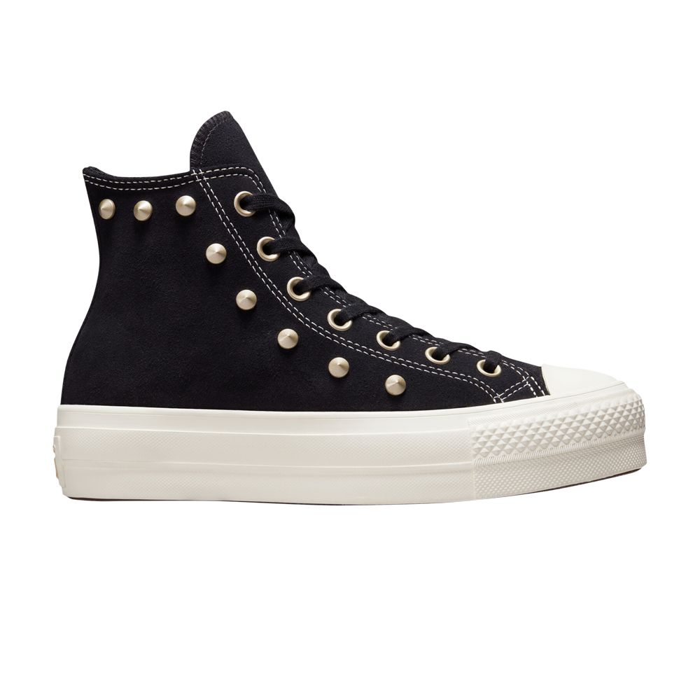 Pre-owned Converse Wmns Chuck Taylor All Star Lift Platform High 'studs - Black Light Gold'