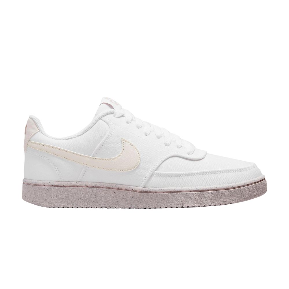 Pre-owned Nike Wmns Court Vision Low Canvas Next Nature 'white Pink Oxford'