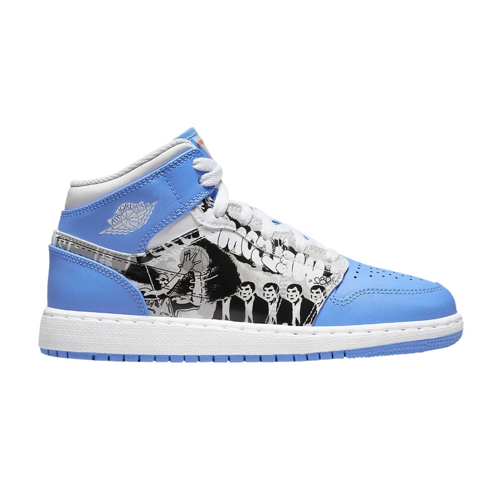 Pre-owned Air Jordan 1 Mid Ps 'game Winner' | Blue | Kid's Size 13