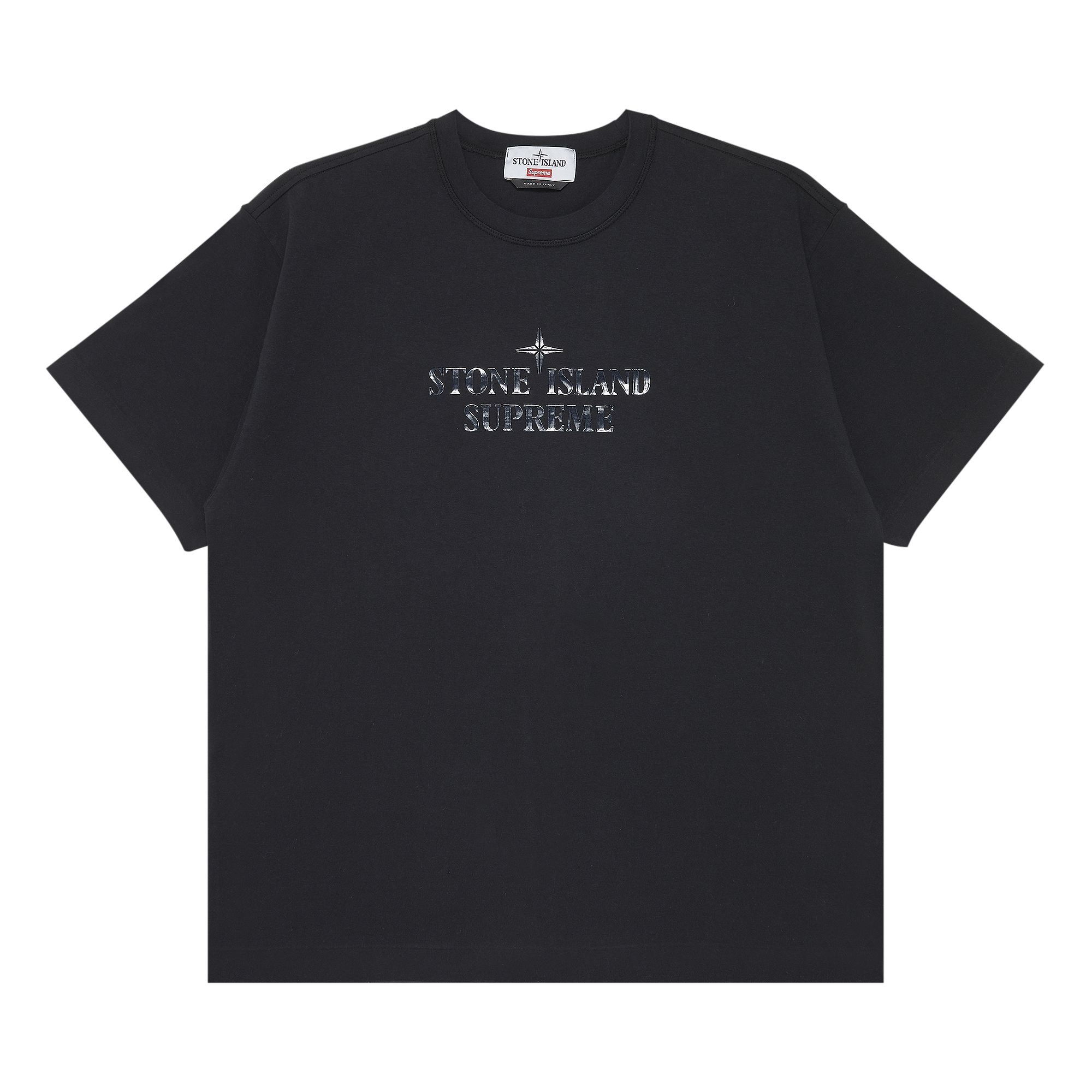 Supreme x Stone Island Short-Sleeve Top 'Black' | Men's Size XL