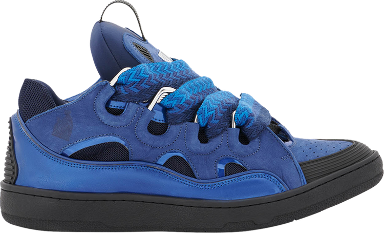 Lanvin Curb Sneakers 'Metallic - Majorelle Blue'