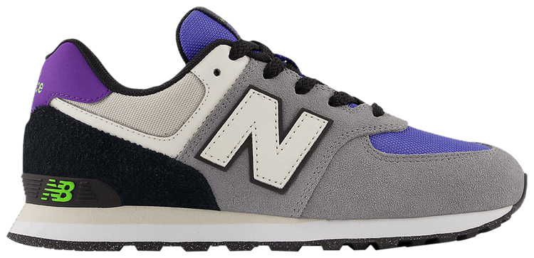 New Balance 574 Big Kid Gunmetal Aura