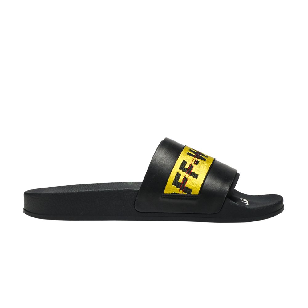 Off-White Off-White Sliders 'Black Yellow' | Men's Size 39