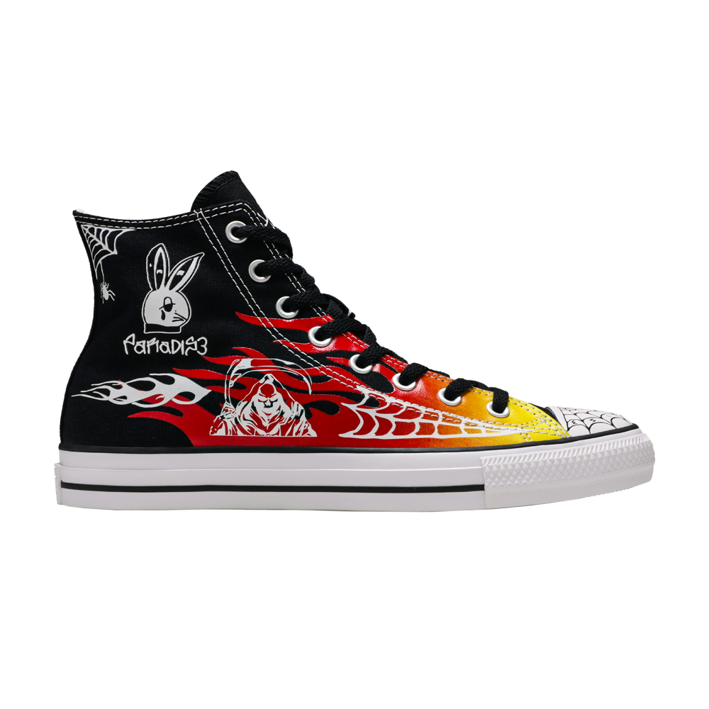 Pre-owned Converse Sean Pablo X Chuck Taylor All Star Pro 'flames' In Black