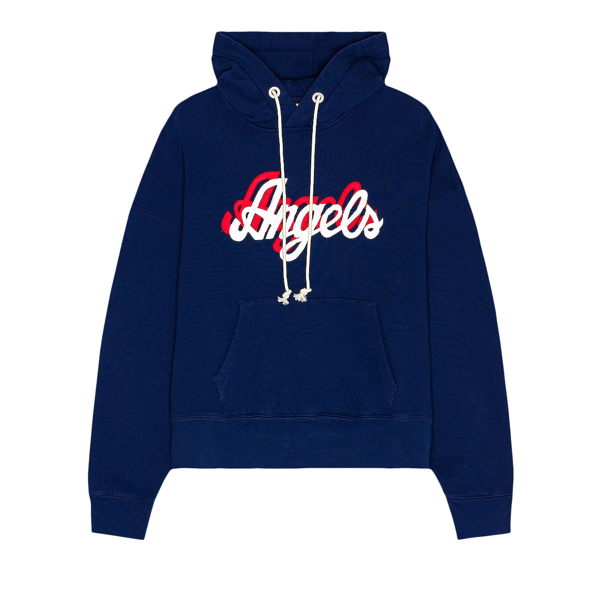 Palm Angels Angels Hoody 'Navy Blue/White' | Men's Size S