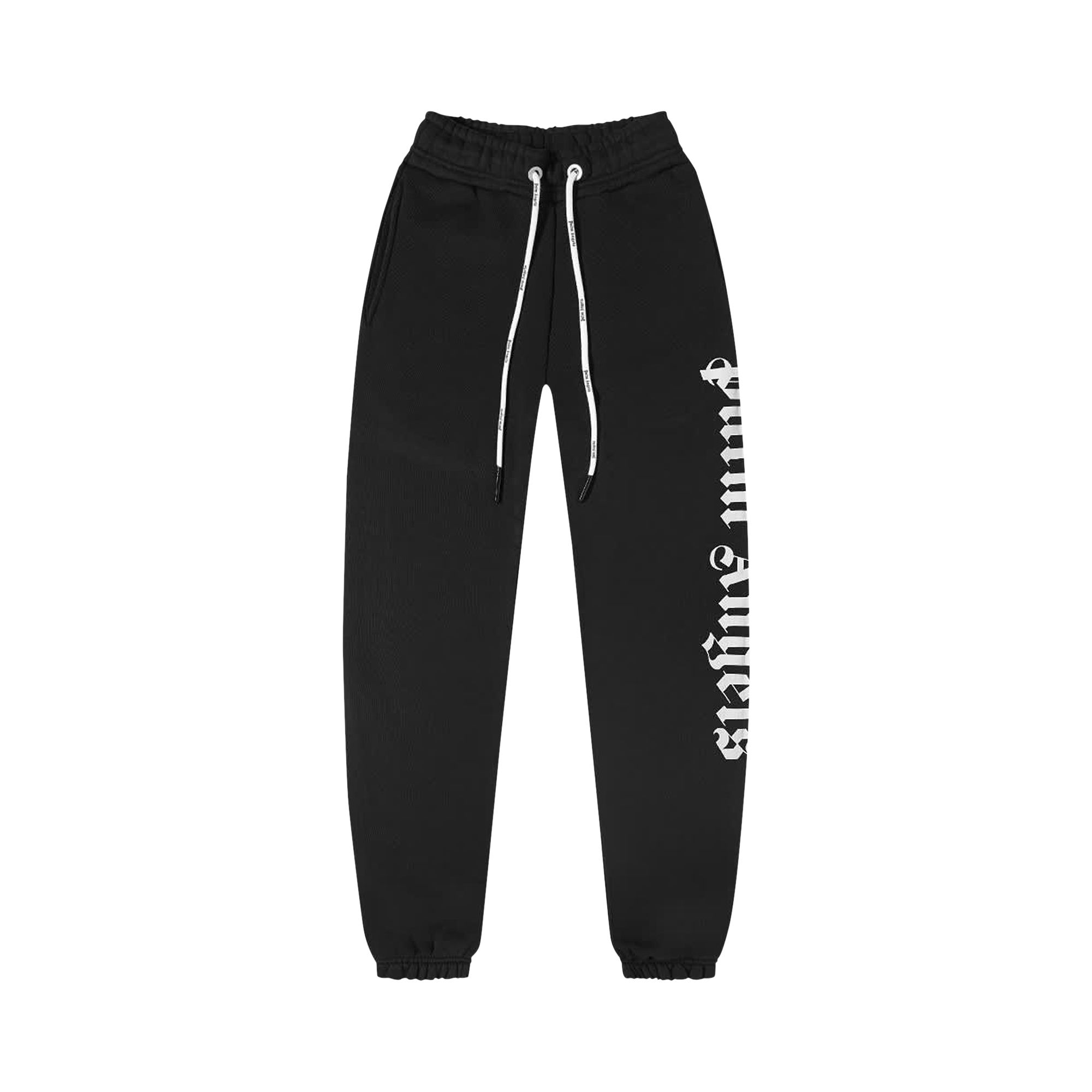 Palm Angels Side Logo Sweatpants 'Black/White' | Men's Size L