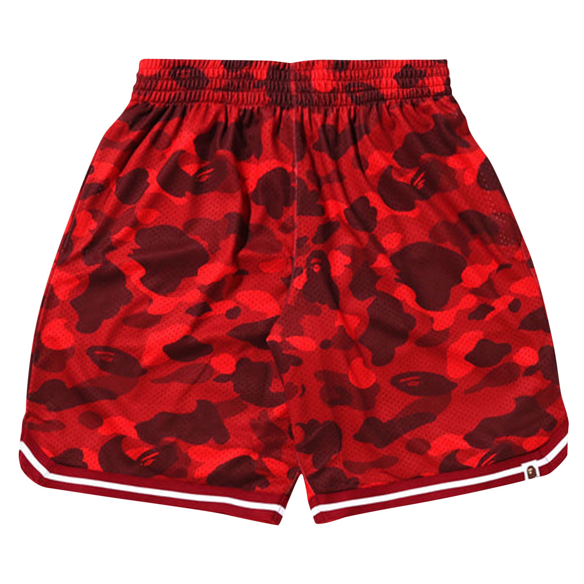 BAPE Color Camo Wide Fit Basketball Shorts 'Red' | Men's Size S