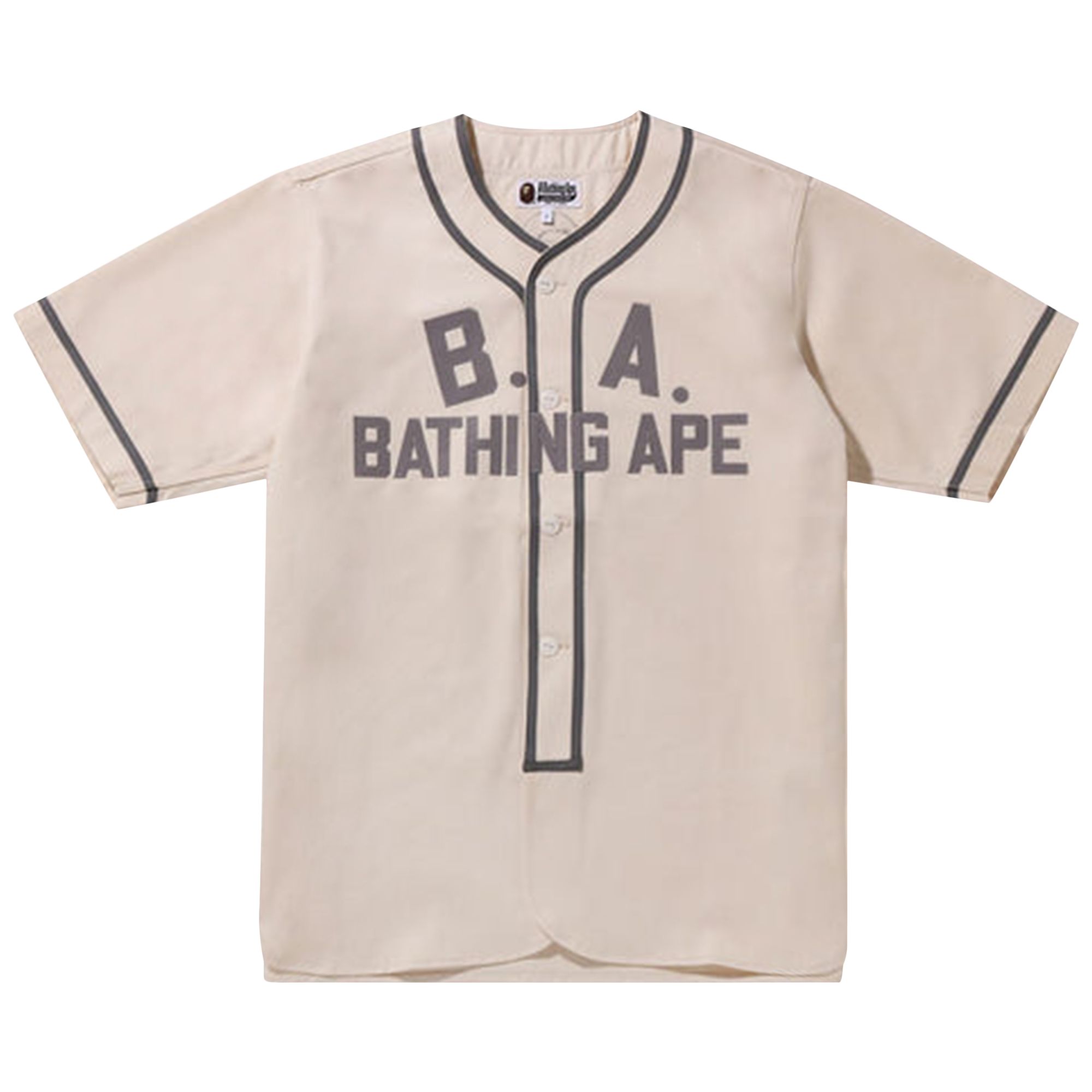BAPE Baseball Shirt 'Ivory' | White | Men's Size M