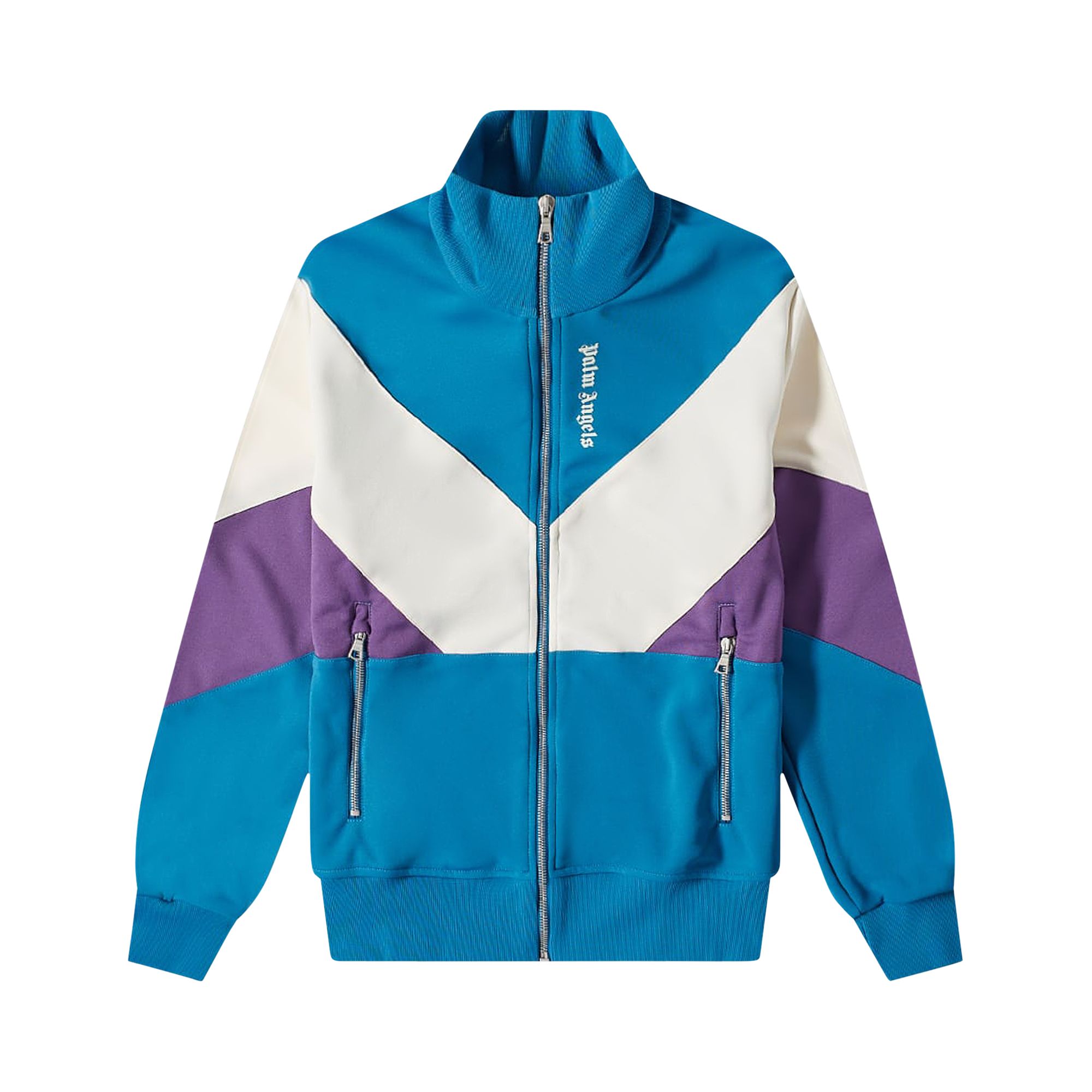 Palm Angels V Colorblock Track Jacket 'Cobalt/Blue' | Men's Size L