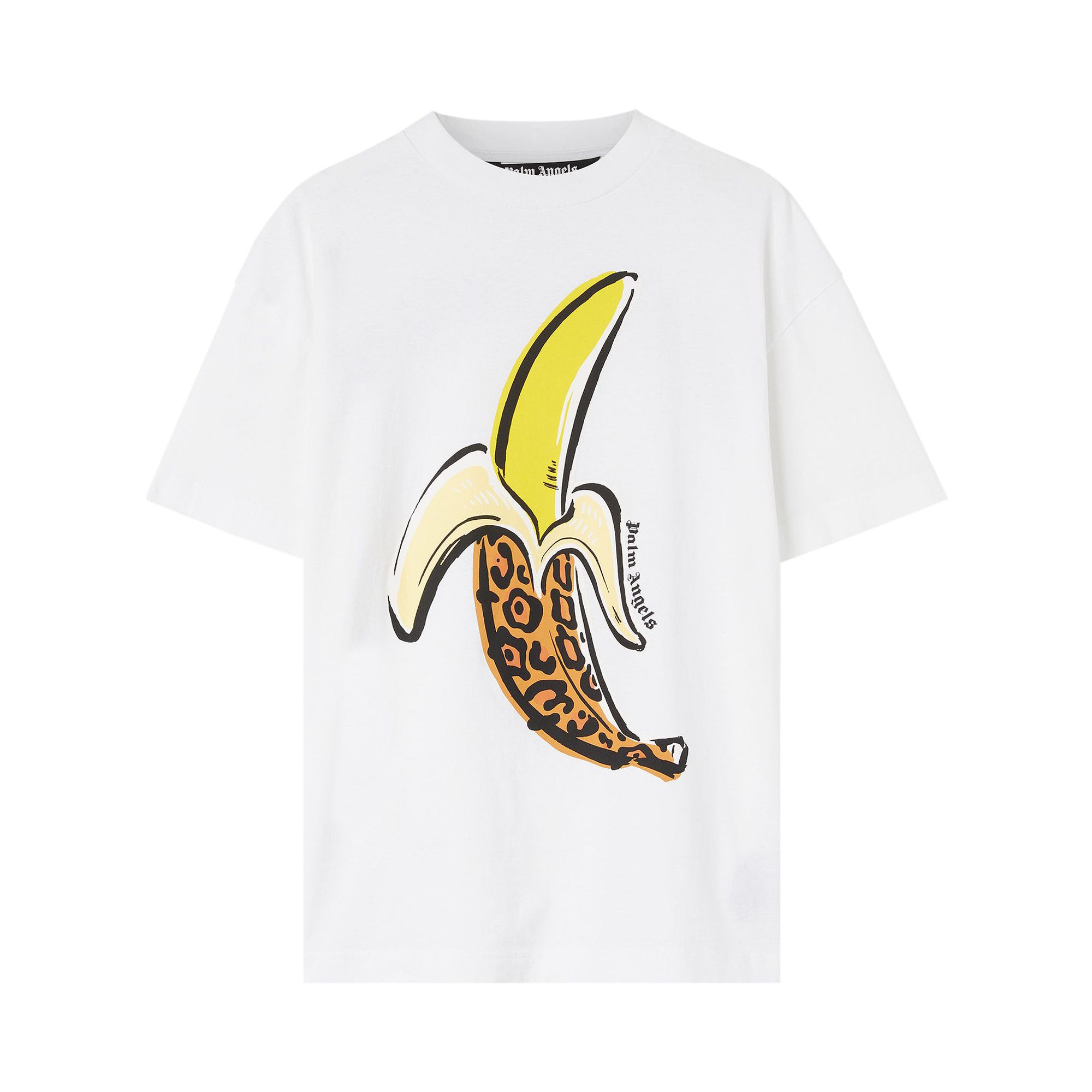 Palm Angels Banana Printed Classic T-Shirt 'White/Yellow' | Men's Size S