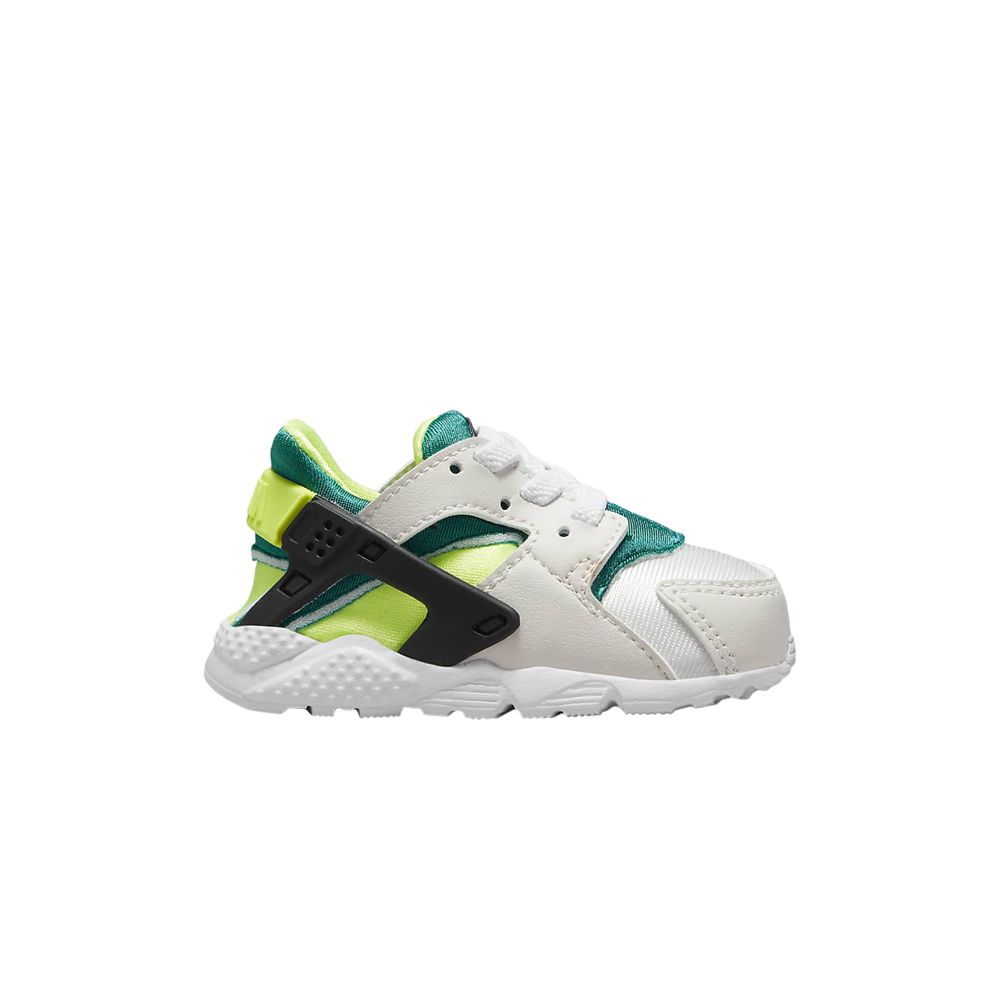 Pre-owned Nike Huarache Run Td 'bright Spruce Volt' | White | Infant Size 7