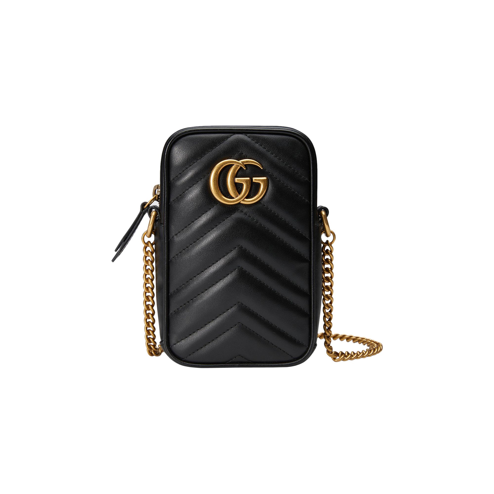 Pre-owned Gucci Gg Marmont Mini Bag 'black'