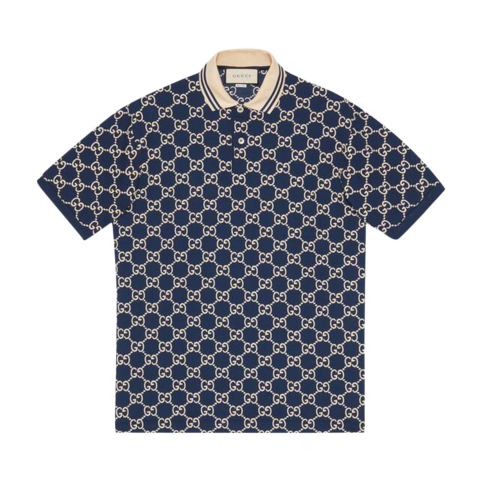 Gucci Short-Sleeve Polo 'Dark Blue' | Men's Size M