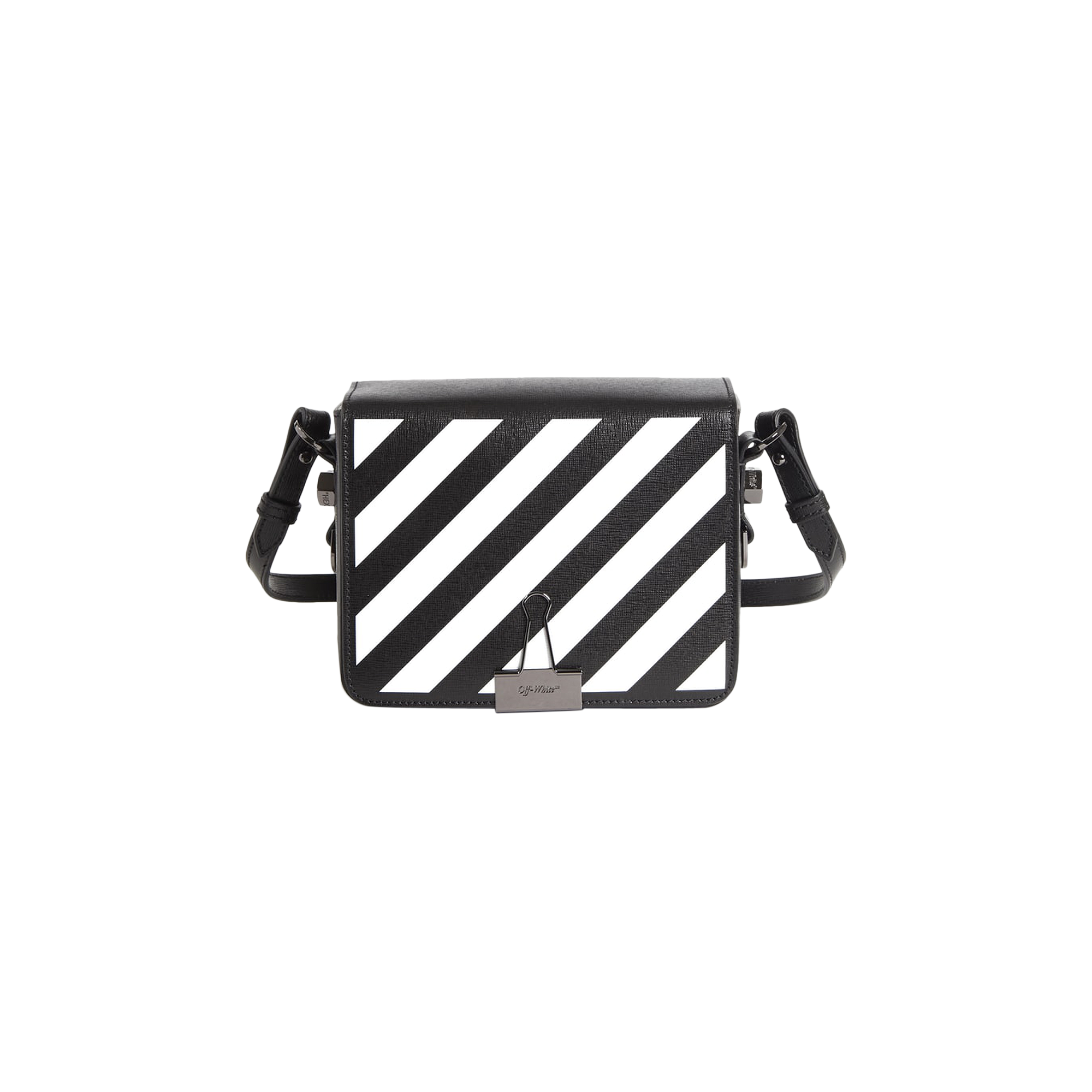 Pre-owned Off-white Diag Flap Bag 'black'