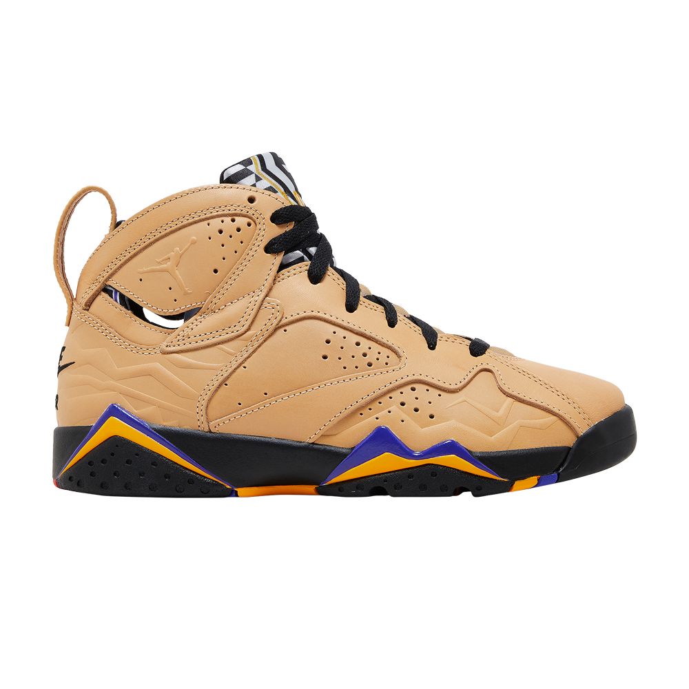 Pre-owned Air Jordan 7 Retro Se Gs 'afrobeats' | Tan | Kid's Size 5.5 In Brown